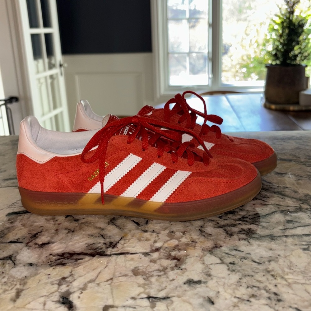 Adidas Gazelle in Bright Orange Gum